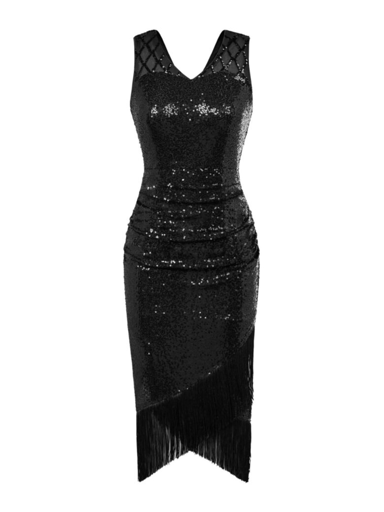 Great Gatsby stiilis flapper-kleit / narmaskleit / litterkleit