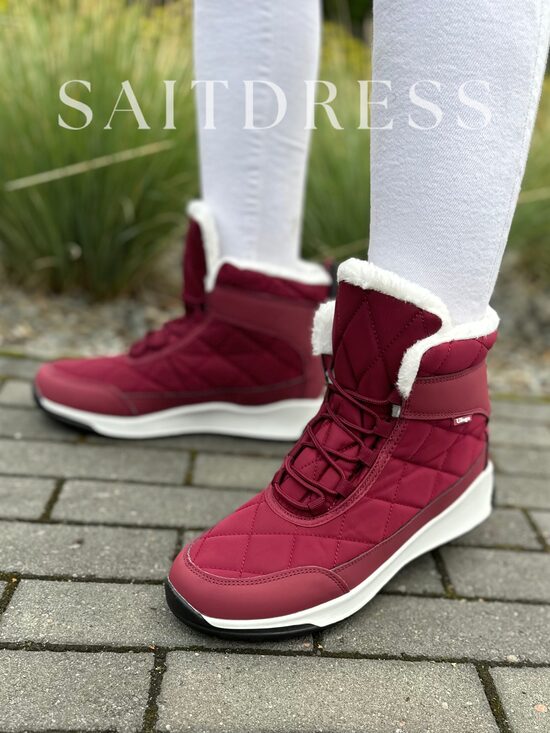 Naiste sportlikud talvetossud, bordoopunased