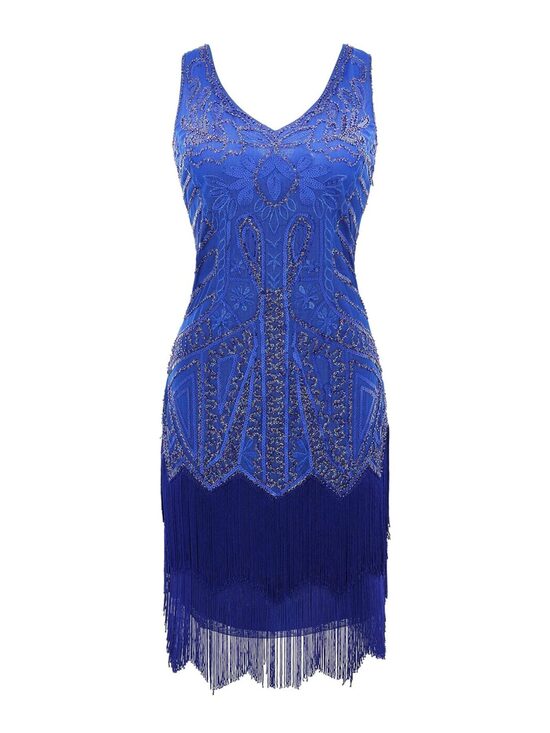 Great Gatsby 1920ndate stiilis flapper-kleit / narmaskleit / litterkleit