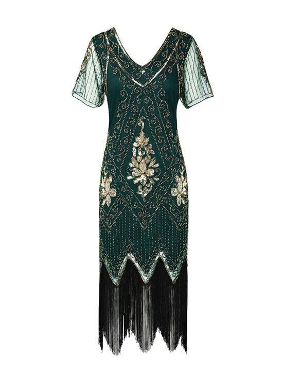 Great Gatsby stiilis flapper-kleit / narmaskleit / litterkleit