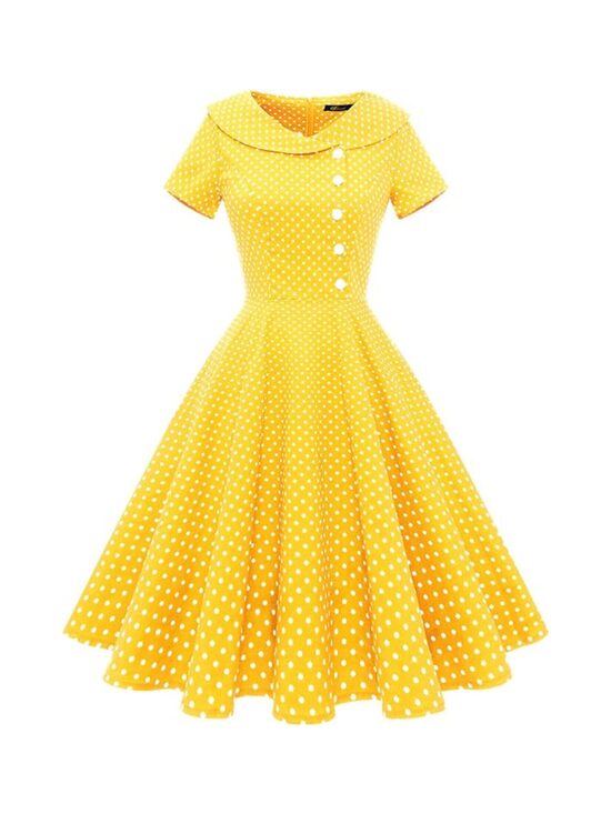 Mummuline 1950ndate Rockabilly stiilis kleit